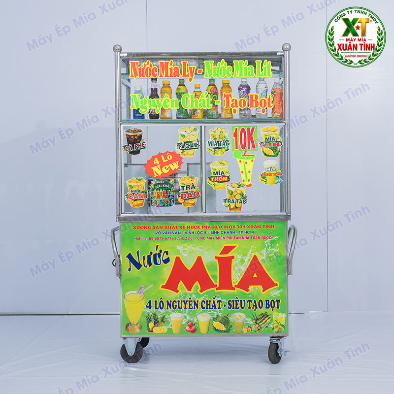 Nước Mía 4 Lô 73 Tủ Kính Model 1000