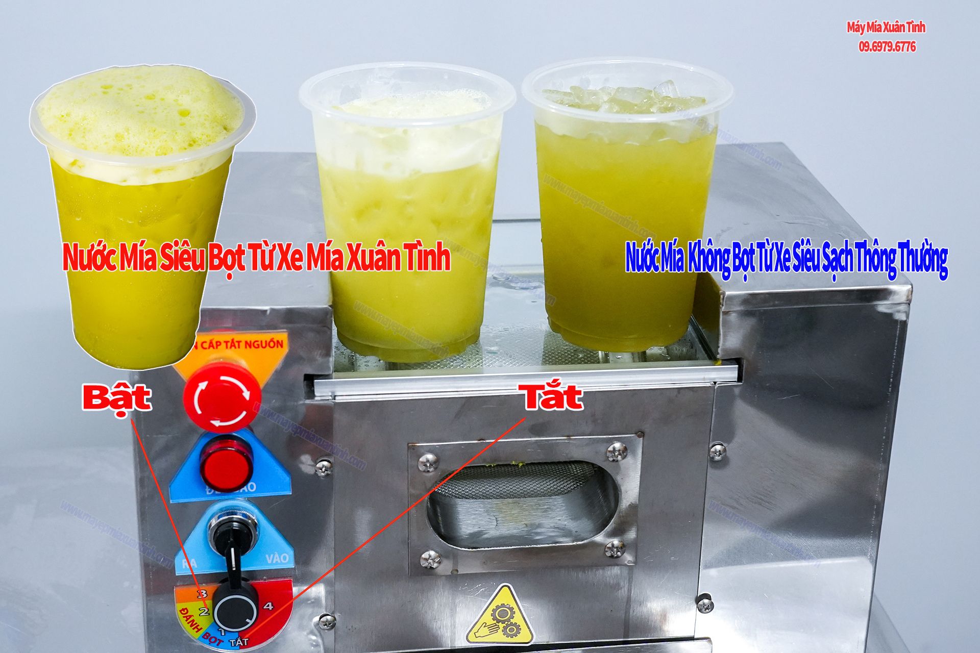 So Sánh Nước Mía Có Bọt Và K Bọt