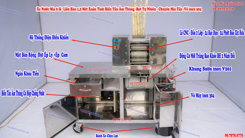 Cấu Tạo Xe 6 Lô Liền Bàn Đời Mới