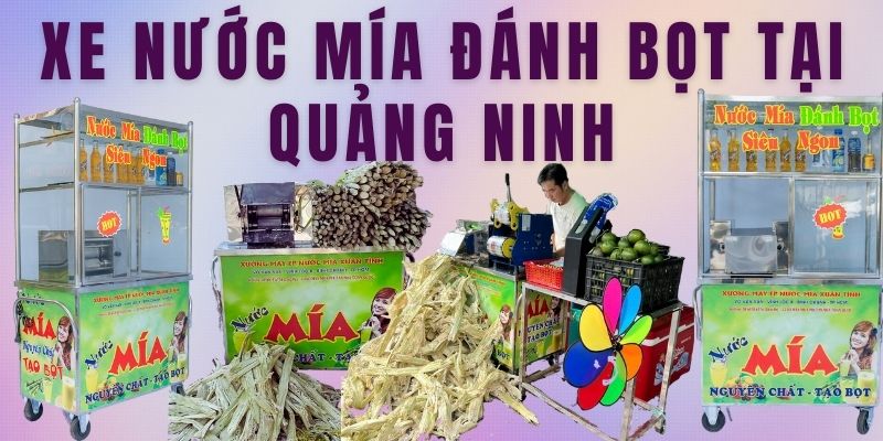 Xe Nước Mía Đánh Bọt Tại Quảng Ninh