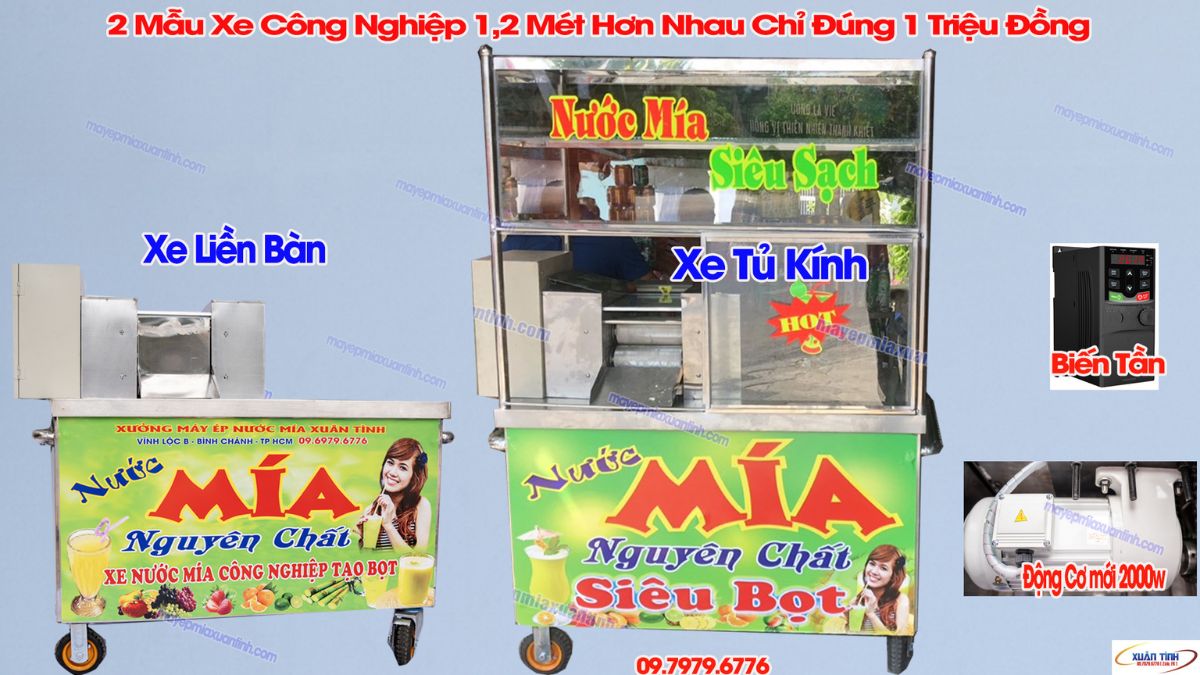 Xe Công Nghiệp Liền Bàn 3 Lô (5)