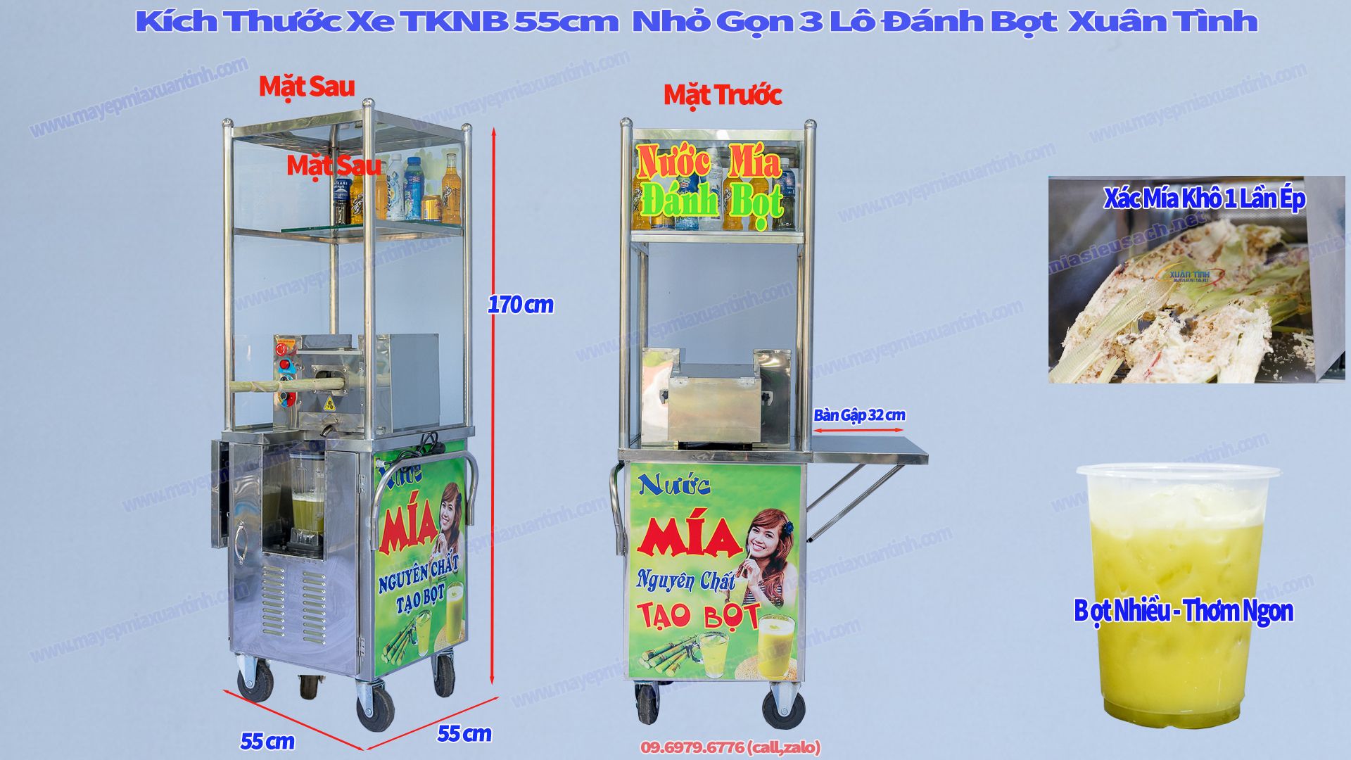 Xe Nước Siêu Sạch đánh Bọt Tủ Kính Nửa Bàn