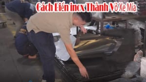 Cách Biến Những Tấm Inox Thành Thùng Xe Nước Mía