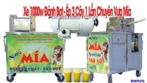 Xe Nước Mía 1000w Liền Bàn Đánh Bọt 2024