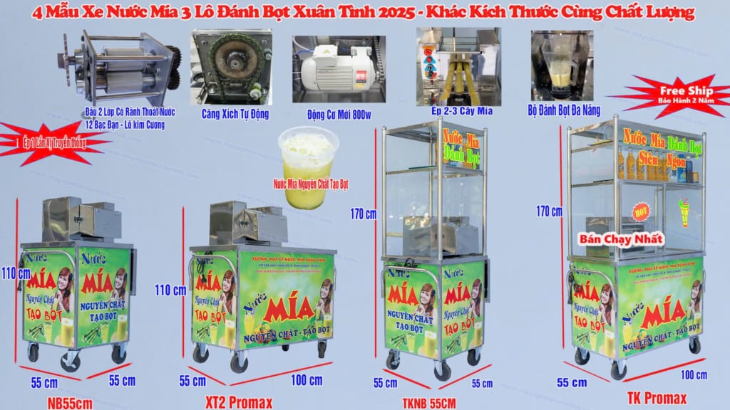 Xe Nước Mía Siêu Sạch