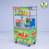 Combo Xe Nước Mía 4 Lô 73 Tủ Kính và Máy Ép Ly 1 Lít X10