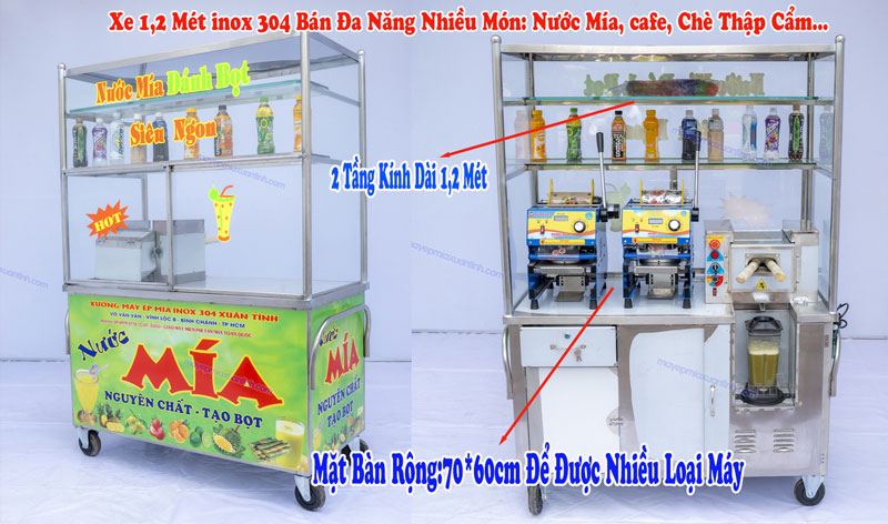 Xe Nuoc Mia 1m2 Inox 304 1