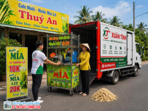 Chênh lệch giá giữa xe nước mía 3 lô và 4 lô Xuân Tình