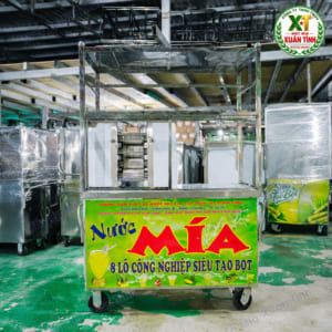 Xe Nước Mía 8 Lô 90 Sầu Riêng Tủ Kính Model 2000